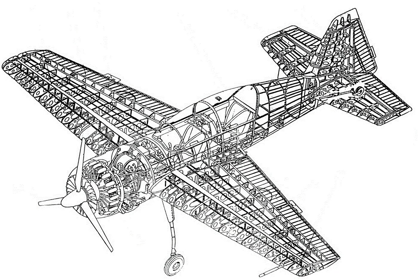 Авиамодели чертежи як 54